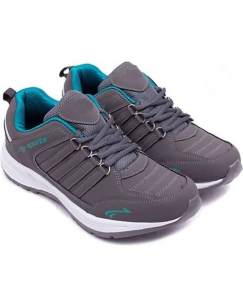 Grey Laced sports shoes for Running